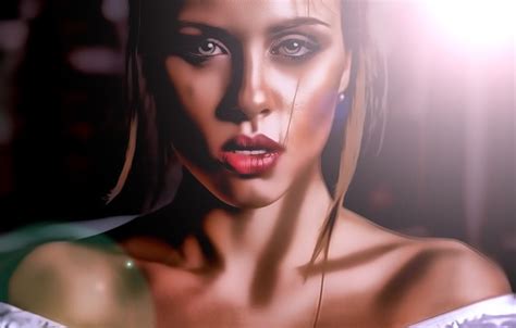 Обои girl beauty face brunette на телефон и рабочий стол раздел девушки разрешение