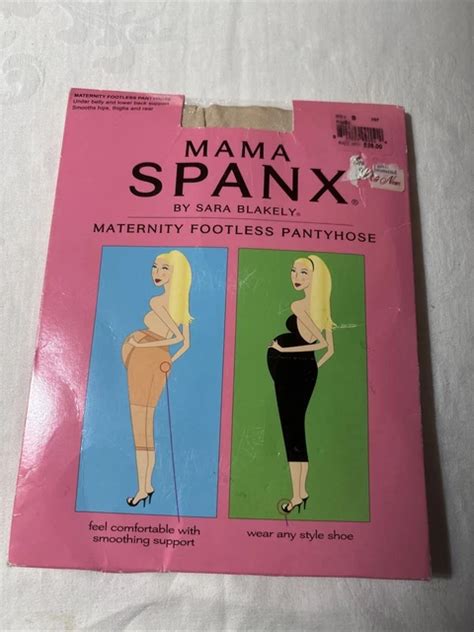 NIB SPANX MAMA Maternity Footless Pantyhose Shapewear Color Nude Size B