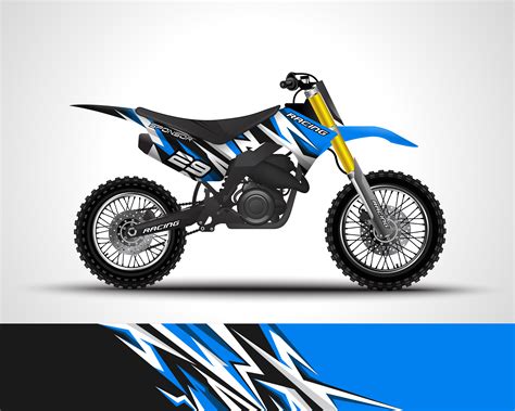 Motocross vinyl sticker 962870 Vector Art at Vecteezy