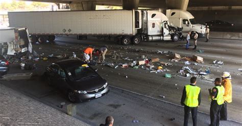 Westbound 210 Freeway Reopens In Pasadena After Big Rig Crash Los Angeles Times