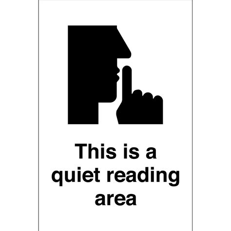 This Is A Quiet Reading Area Sign - from Key Signs UK