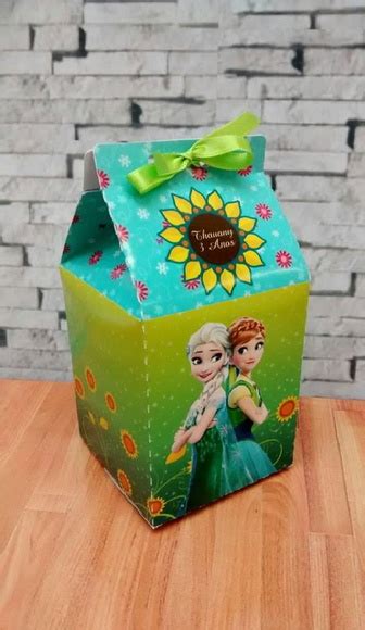 Caixa Milk Frozen Fever No Elo Lu Arts E Glamour Ecb