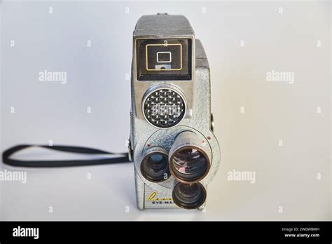Vintage 8mm Film Camera with Dual Lenses and Wrist Strap Stock Photo ...