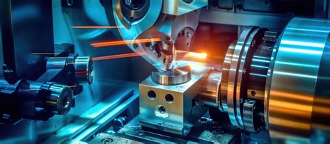 Tornos Cnc Modernos En La Industria Metalúrgica Foto Gratis
