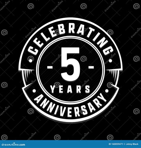 Years Anniversary Logo Template Th Vector And Illustration Stock