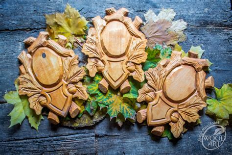 WOODCARVING / Різьблення по дереву: Медальйон під трофей "Осінній дуб ...