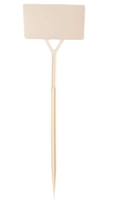 Табличка пластиковая садовая для маркировки растений бежевая 15 см ...