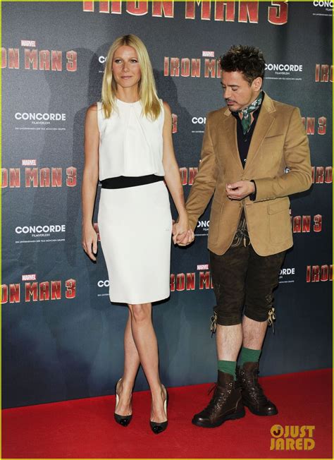 Gwyneth Paltrow Robert Downey Jr Iron Man Germany Photo Call