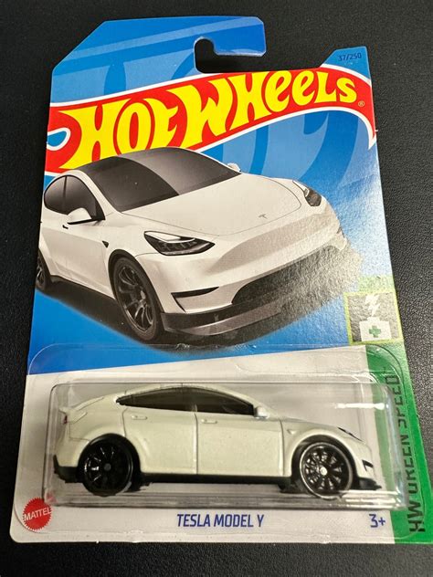 Hot Wheels Tesla Model Y Hw Green Speed Etsy