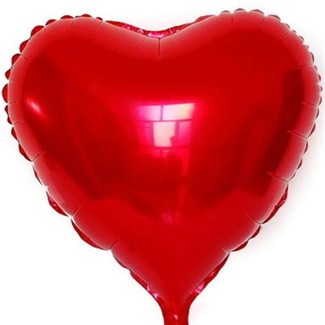 Pcs Inch Large Red Heart Shape Foil Balloons Wedding Ballons Helium