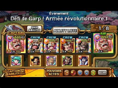 OPTC Garp Challenge Revolutionnary STR Team Doffy Super Class YouTube