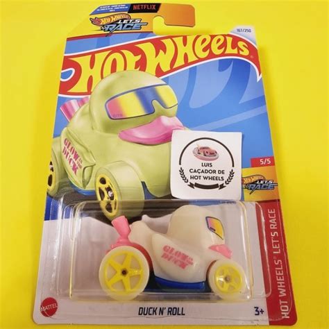 Pato Duck N Roll Patinho Brilha No Escuro Hot Wheels Lacrado Shopee