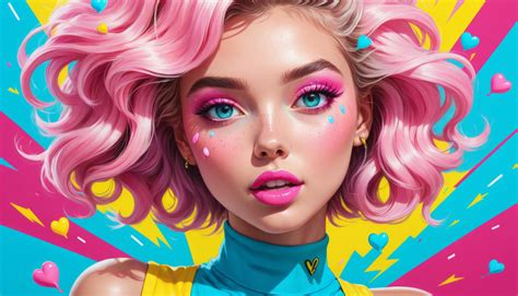 Bubble Gum Pop Art Girl by CleomokaAIArt on DeviantArt