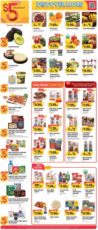 Raley S Supermarkets Weekly Ad Mar Mar