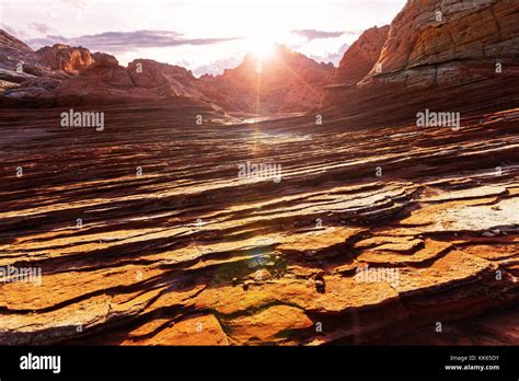 Vermilion Cliffs National Monument Landscapes at sunrise Stock Photo ...