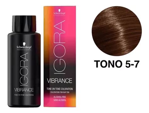 Tintes Igora Vibrance X 60ml g Tono 5 7 Castaño Claro Cobrizo