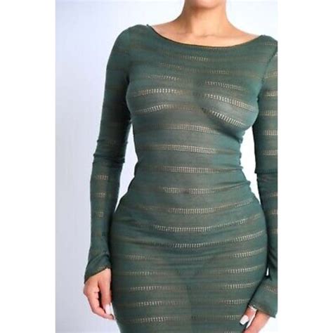 Boutique Dresses Womens Open Back Knit Midi Cover Up Dress Swim Bikini Cover Up Dress S M L