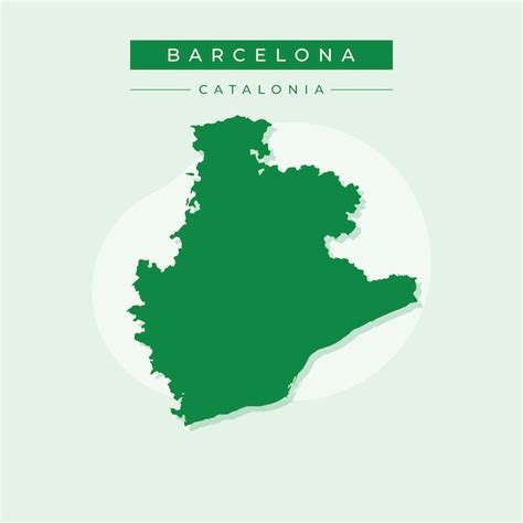 Premium Vector Vector Illustration Vector Of Barcelona Map Spain