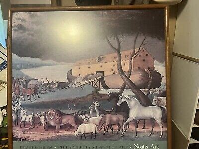 Edward Hicks Noahs Ark Two By Two Beautiful Large