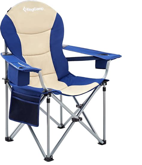 Kingcamp Xl Heavy Duty Camping Chair For Large People With Lumbar Back