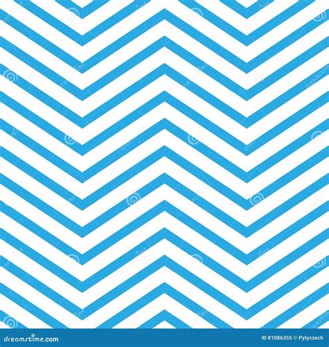 Seamless Chevron Pattern In Blue And White Stock Vector Illustration