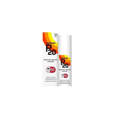 Riemann P20 Spf50 Spray 115ml Bluebell Pharmacy Dublin Ireland