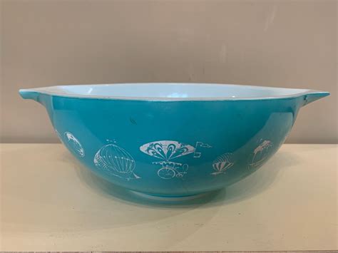 Pyrex Hot Air Balloon Turquoise Bowl Munimoro Gob Pe