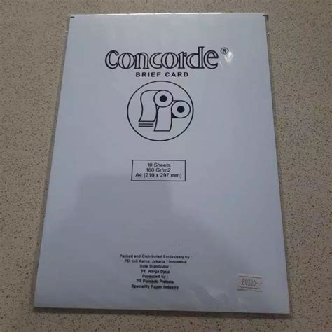 Jual Kertas Concord A Gr Concorde Gr Lembar Shopee