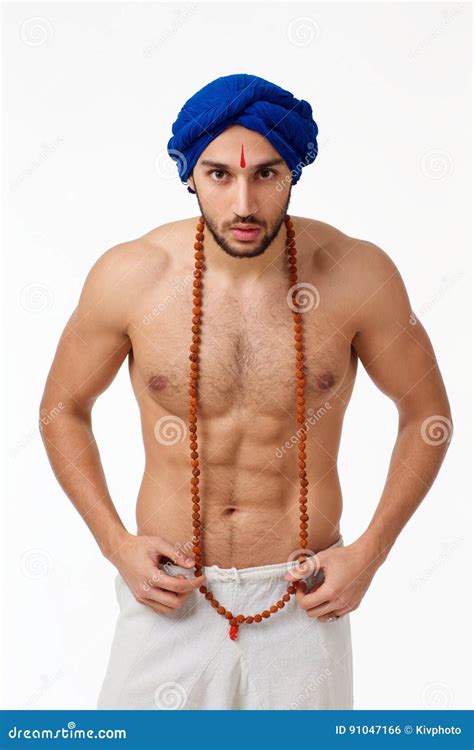 Naked Healthy Athletic Indian Man Stock Photo Image Of Hair Male