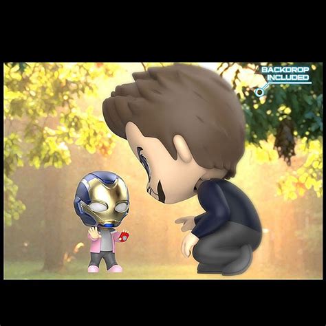 Hot Toys Avengers Endgame Tony Stark And Morgan Stark Cosbaby S Bobble Head