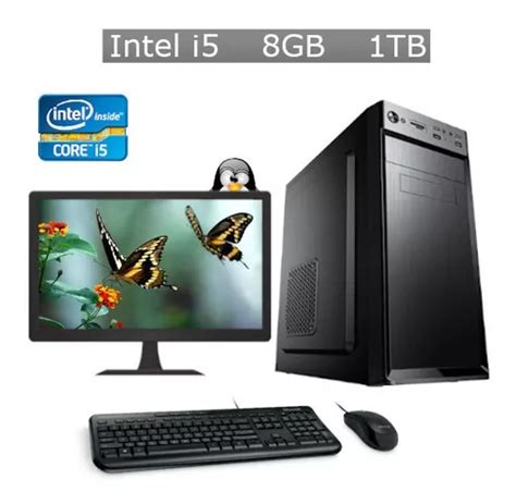 Pc Desktop Intel Core I5 8gb Hd 1tb Kit Monitor 19 Nf Entrega grátis