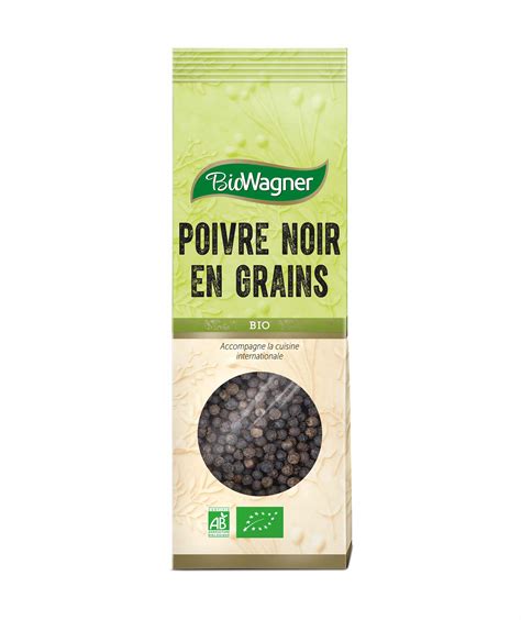 Poivre noir en grain bio Épices Fuchs