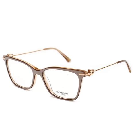 Óculos Armação Ana Hickmann AH6413N N01 Bege Nude Dourado Armação de Óculos Magazine Luiza