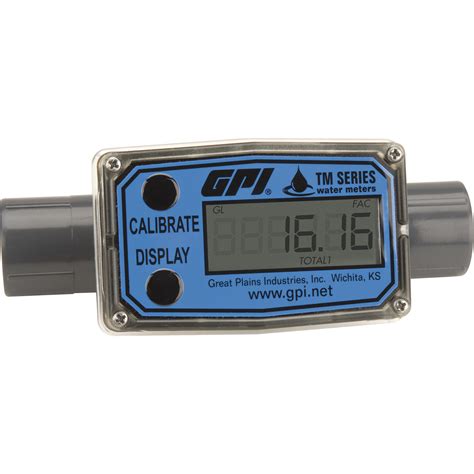 GPI Electronic Water Meter 3 4in 2 20 GPM Model TM075 N