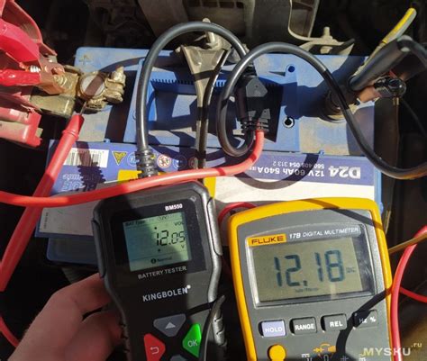 Тестер автомобильных аккумуляторов KINGBOLEN BM550