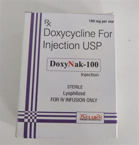 Doxinak Doxycycline For Injection Usp Mg At Vial In Panchkula