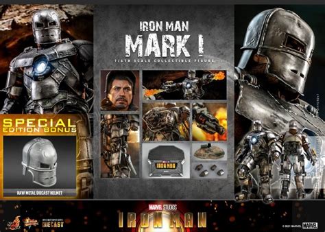 Hot Toys Hottoys Iron Man Mark I Special Edition With Bonus Part Mms Mms B Mark