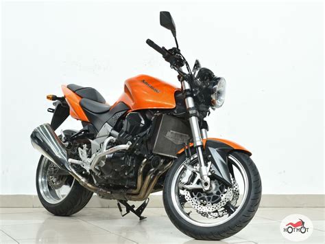 Купить б у Kawasaki Z 1000 инжектор 6 передач в Москве оранжевый naked bike 2008 года на Авто