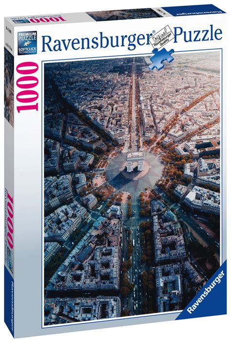 Teile Ravensburger Puzzle Paris Von Oben