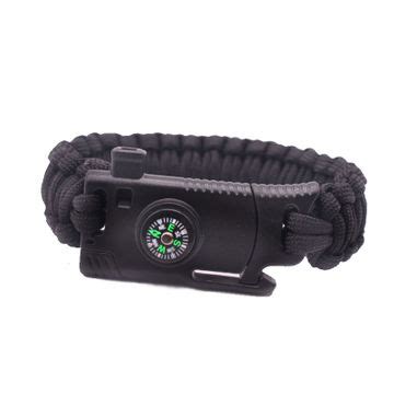 Bl Outdoor Multi Function Survival Bracelet With Knife Compass Fire