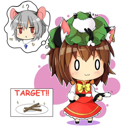 Chen Nekomata Anime Nazrin Nazrin Nekomata Chen Chen