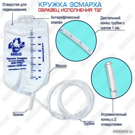 Кружки Эсмарха одноразового применения | Различные виды и исполнения
