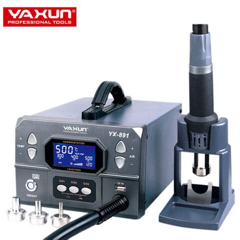 Yaxun Yx Professional Lead Free Hot Air Gun Soldering Station Intelligent Digital Display