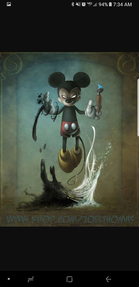 Alternate Mickey Painting Humanoid Sketch Ink