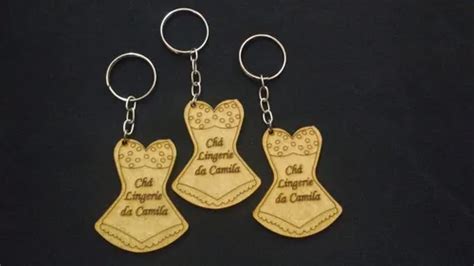 Chaveiro Chá De Lingerie De Mdf Crú Kit 30 Peças Parcelamento sem juros