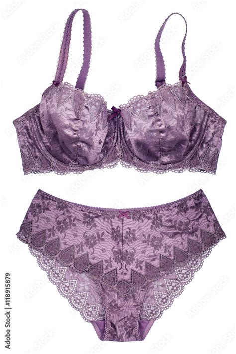 Purple Lingerie Set Stock Photo Adobe Stock