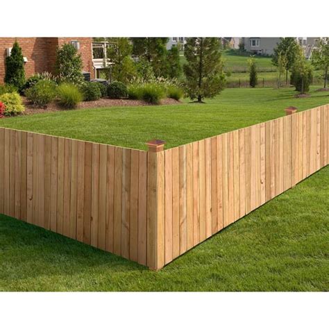 8 Ft Cedar Wood Fence Panels The Home Depot