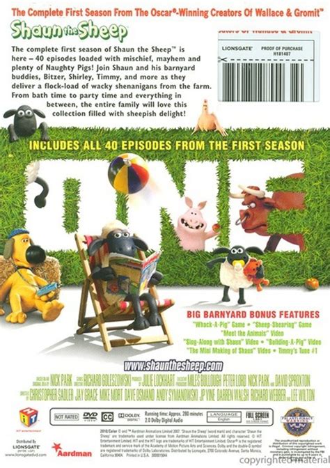 Shaun The Sheep Season One Dvd 2007 Dvd Empire