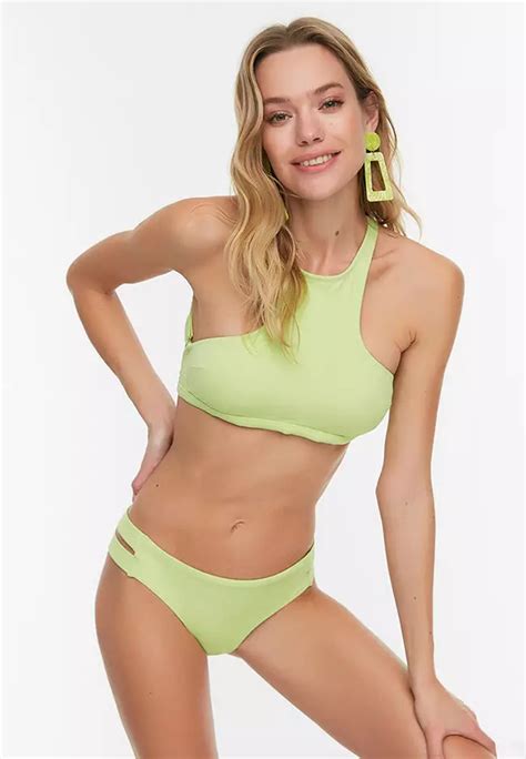 Jual Trendyol Mid Waist Cut Out Detail Bikini Bottom Original Zalora Indonesia