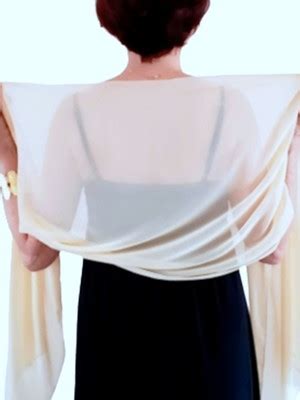 Echarpe Festa Nude Palha Pérolado Leve e Transparente Elo